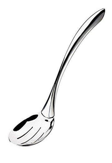 Browne 10" Slotted Serving Spoon - Eclipse Collection by Browne Foodservice – Slotted, Stainless Steel, Silver, Model 573181