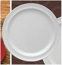 Yanco NS-110W Nessico Round Dinner Plate, 10.25" Diameter, Melamine, White Color, Pack of 24