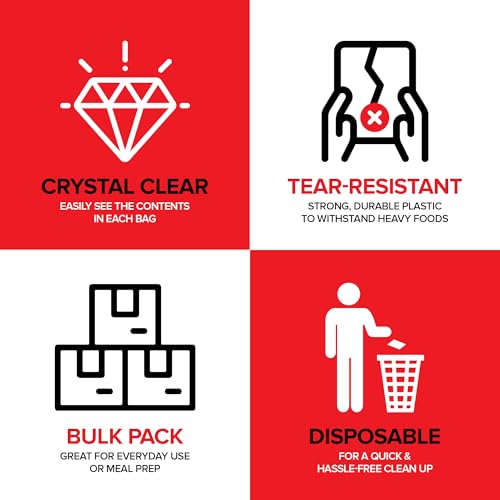Stock Your Home 1 Gallon / Clear / 1 Gallon Bags Food Storage Bags