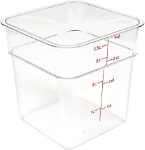 Cambro 4 Qt. CamSquare Food Storage Containers, 6PK Clear 4SFSCW-135