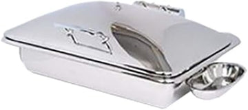 3935 Crown Collection 8 Quart Induction Chafing Dish, Oblong, Hinged Solid Lid