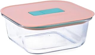 Luminarc Joy Airtight Glass Container 16x16x7.4cm - 80cl Bicolor