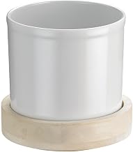 HUBERT® Mango Light Wood Display Riser - 7" Dia x 2" H
