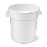 10 Gallon White Round Commercial Trash Can by Glownary – 35 Gallon, 35.0 gallons, Resin, Beige, Model 475tcrnd10wh