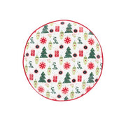 10 Strawberry Street Retro Bauble White / 6" / Retro Appetizer Plates