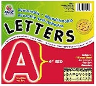 9 Pack PACON CORPORATION 4 SELF-ADHESIVE LETTERS RED