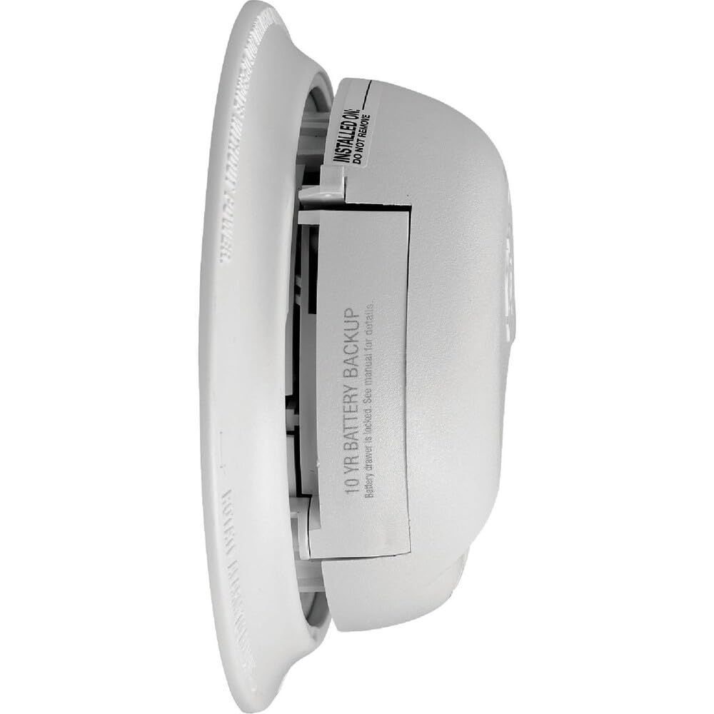 Interconnect Hard-Wired w/Battery Back-up Ionization Smoke Detector by First Alert – No Color, Model 1046848