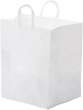 Glopack SFLPWTPE Large Take-Out Shopper Bag with Folded Loop Handle, 16" Length x 12" Width (Case of 250)