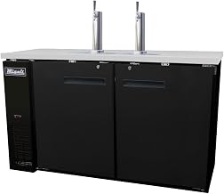 Migali 60.8 in. Competitor Series Direct Draw Beer Cooler, Black & Stainless Steel