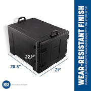 Carlisle FoodService Products Black / 7 Sheet Pan Capacity / Modern Food & Dish Transport