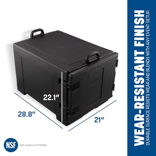 Carlisle FoodService Products Black / 7 Sheet Pan Capacity / Modern Food & Dish Transport