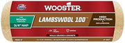 Wooster Lambswool 100 Roller Cover, 9 x 3/4 Inch, 100% Natural Lambswool, for Walls Ceilings Concrete, Flat Eggshell Satin Paints