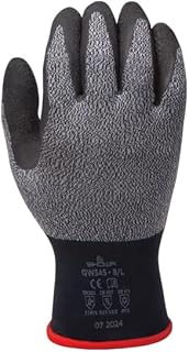 SHOWA GW345 Insulated, Latex Palm Coated General Purpose Winter Work Glove with Acrylic Liner, X-Large (12 Pair)