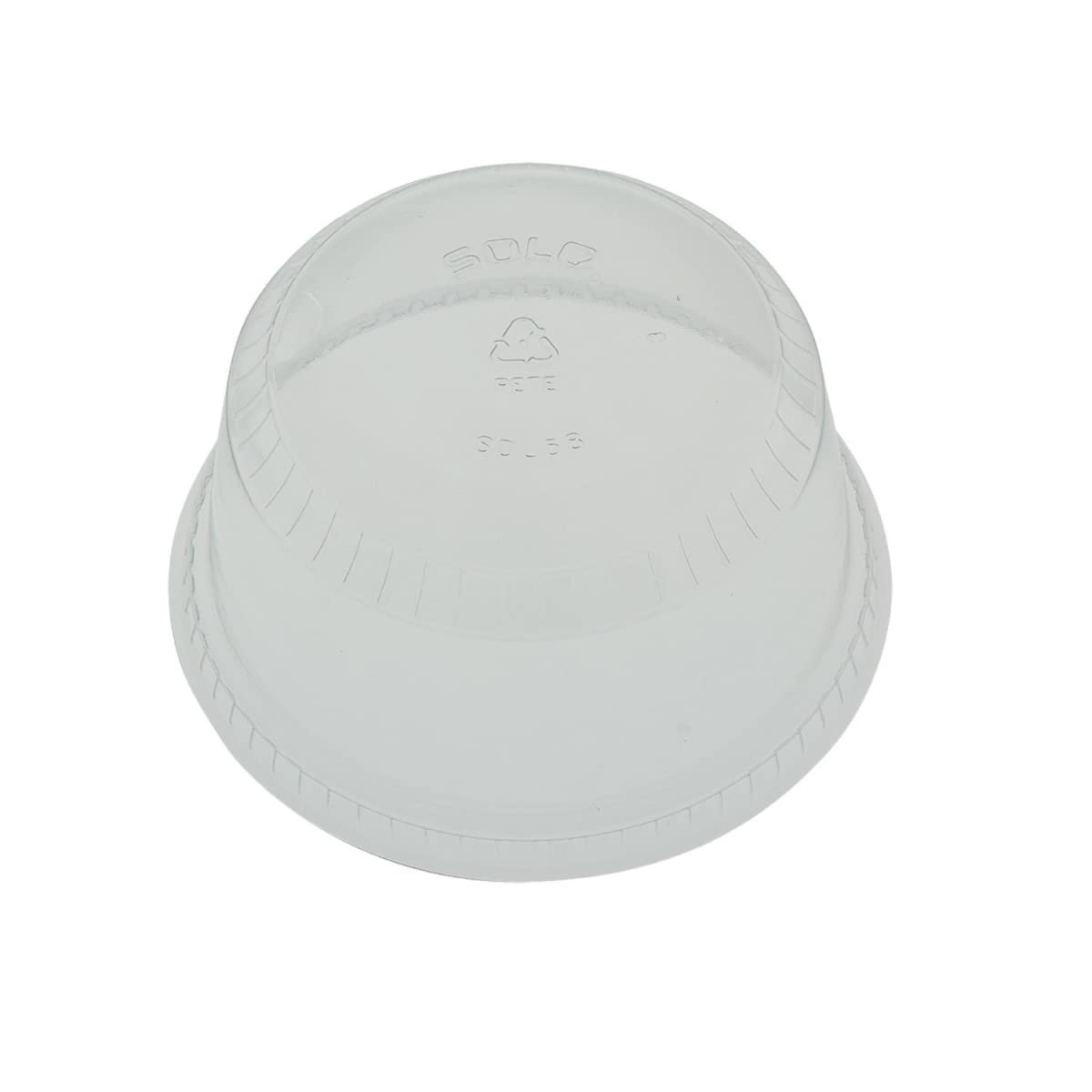 Solo SDL58-0090 Clear Lid PET Tall Flat Top Dome - Fits Sd5, Ts5r, And Sd8 (Case of 1000)