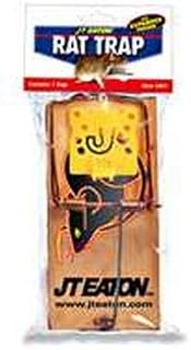 JT Eaton Home Pest Control Traps - Rat Snap Trap, Large Mousetraps - 12 Pack - Wood