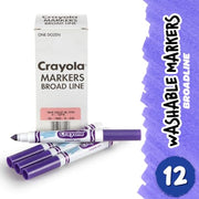 Crayola Violet / 1 Count (Pack of 12) / classic Coloring Pens & Markers