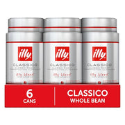 illy Classico Medium Roast / 8.8 Ounce (Pack of 6) / Red Roasted Coffee Beans