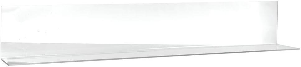 HUBERT Solid Clear Acrylic Case Divider with Open End -36" L x 6" W x 4" H