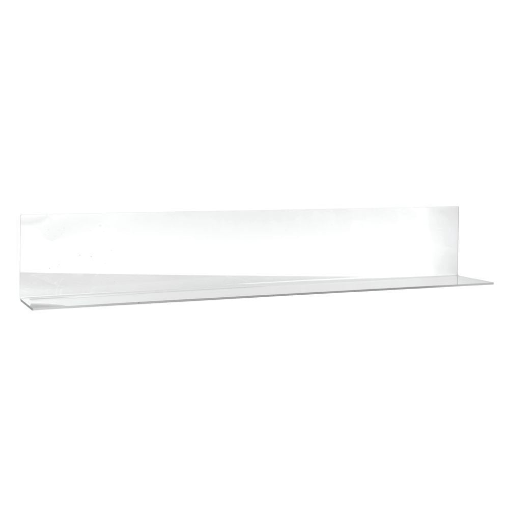 Solid Clear Acrylic Case Divider with Open End -36" L x 6" W x 4" H by HUBERT – Plastic, Clear, Model CAD36X4X6SOL