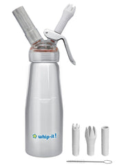 1/2 L Sterling by Whip-It! – plastic, Silver, Model SVPLUS41