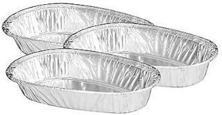 Handi-Foil of America Aluminum Foil Small Baked Potato Shell 50/Pk -Disposable Container Pans (pack of 50)