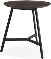 Mercana Todd Dark Brown Wood W/Metal Legs Side Table