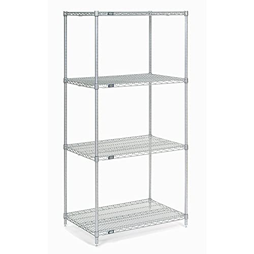 Chrome Wire Shelving by Global Industrial – 30"W X 18"D x 86"H, Alloy Steel, Chrome, Model 18308C