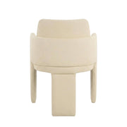 Vegan Leather-Upholstered Dining Chair with Spring Seat by Starlight Canyon Home – Engineered Wood, Beige