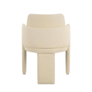 Vegan Leather-Upholstered Dining Chair with Spring Seat by Starlight Canyon Home – Engineered Wood, Beige
