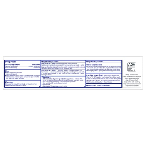 Colgate 5.1 Ounce (Pack of 2) / White / 1 Toothpaste