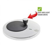 Salad Spinner by GEFU – 4 liters, Stainless Steel, Silver, Model 28170