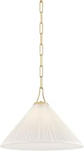 Mitzi H1076701S-AGB Merida - 1 Light Pendant - 11.5 Inches Tall and 16 Inches Wide - Aged Brass