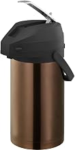 Service Ideas CTAL30BLRG Metallic Elements Airpot, 3 Liter Capacity, Lever Style, Black Lid, Rose Gold (Case of 6)