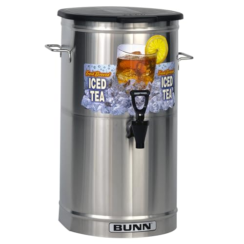 Bunn 4 Gallon / Solid Lid / Silver Iced Beverage Dispensers