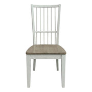 White Spindle Back Dining Chair Two Pack by Starlight Canyon Home – Poplar Solids / Birch Veneers, White, Pack of 2