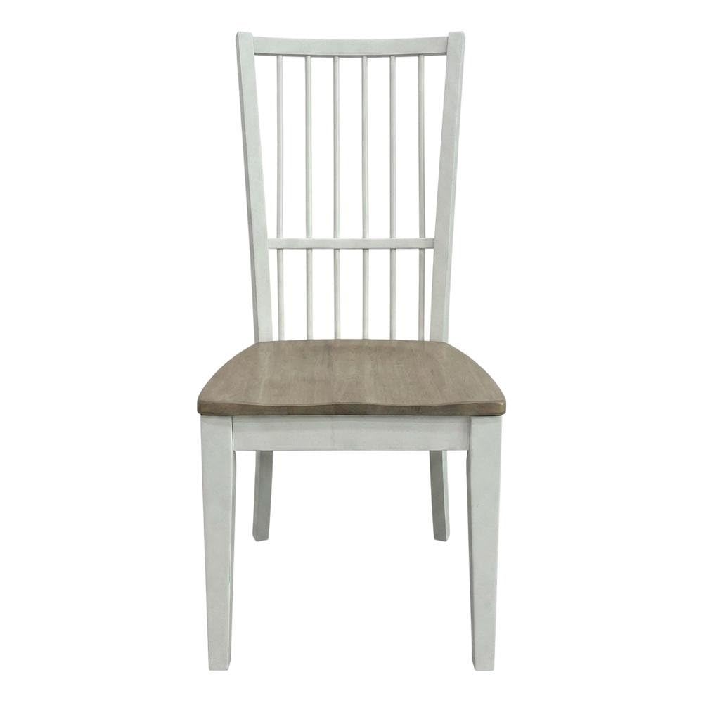 White Spindle Back Dining Chair Two Pack by Starlight Canyon Home – Poplar Solids / Birch Veneers, White, Pack of 2