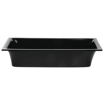 Delfin Bowl Rectangular Black Acrylic - 11 1/2 L x 5 3/4 W x 2 1/2 H by DELFIN DESIGN & MFG – Model BRC-611CTD-10