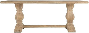 Starlight Canyon Home 84-Inch Rectangle Mango Wood Dining Table in Antique Oak Finish, Kitchen Table for Dining Room Kitchen, Solid Wood Accent Table