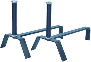 Imex El Zorro 12101-I Andiron Set (Stainless Steel, 25 x 41 cm)