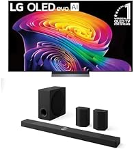 77-Inch Class OLED evo C6 4K Smart TV (OLED77C6HUP, 2026) Bundle S95TR 9.1.5-Ch Soundbar, Dolby Atmos, Dolby Vision, Wow Orchestra, WOWCAST, Rear Speakers, Wireless Subwoofer