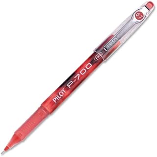 Wholesale CASE of 10 - Pilot P700 Fine Gel Rollerball Pens-Gel Rollerball Pen, Fine Point, Red Ink/Barrel