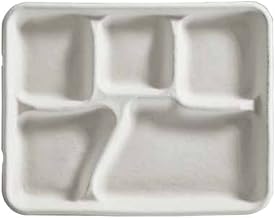 Huhtamaki Savaday5-Compartment Fiber Cafeteria Tray | 240/Case