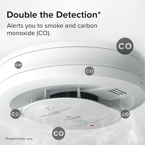 Kidde AA Battery Powered / Smoke & Carbon Monoxide Detector / 5 Inches Combination Smoke & Carbon Monoxide Detectors