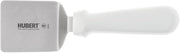 HUBERT Mini Food Turner Stainless Steel with White Polypropylene Handle - 2 1/2"L Blade