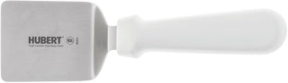 HUBERT Mini Food Turner Stainless Steel with White Polypropylene Handle - 2 1/2"L Blade