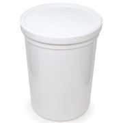 Berry Plastics Single seal LLDPE Round Container Lid For 85 oz. Container by Venture – 5.93", LLDPE, White, Model L513 / 567089