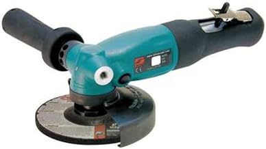 Dynabrade 52633 5-Inch 127 mm Diameter Right Angle Depressed Center Wheel Grinder, 1.3 HP, 12000 RPM, Side Exhaust, 5/8-Inch - 11 Spindle Thread,Teal