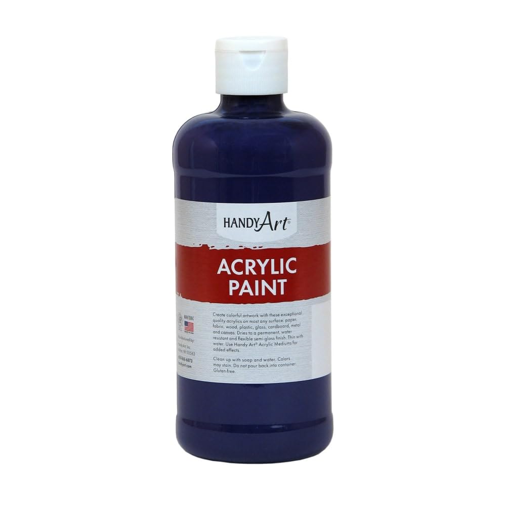 Acrylic Paint by Handy Art – 16 ounces, Acrylic, Violet