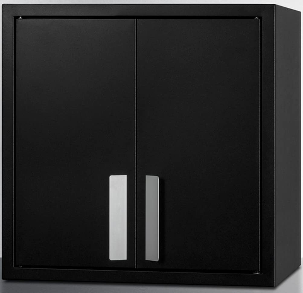 Summit Appliance Black / 18"W x 12"D x 18"H / Wall Cabinet Storage Cabinets