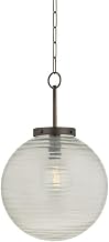 Hudson Valley Lighting 9917-DB Falls Mills Damp-Rated Pendant, 1-Light E26 Medium Base, Distressed Bronze